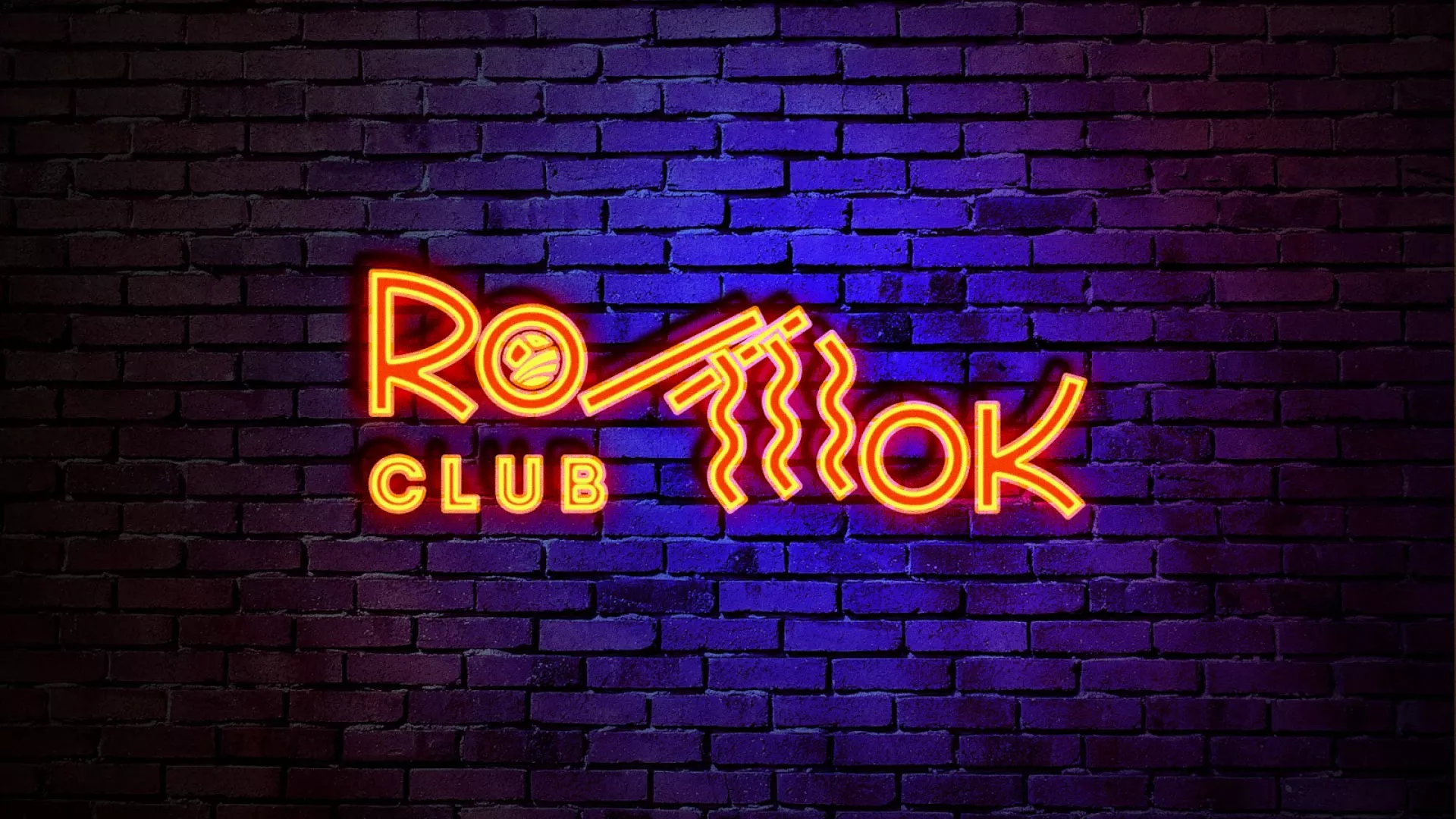 Разработка интерьерной вывески суши-бара «Roll Wok Club» в Стерлитамаке